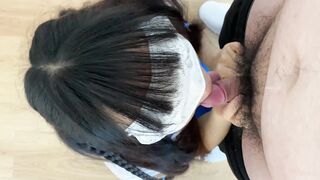 极品洛丽塔喵喵校服装女孩跪舔J8_蜜桃丰臀扛腿抽插_无套顶操花心_高潮内射