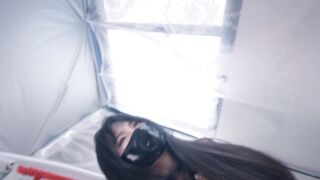 《cos约尔小姐》约尔太太执行任务中被偷袭绑了起来，跪吊+日式直腿+两次强_高+跳dan玩弄+团缚+日式捆绑