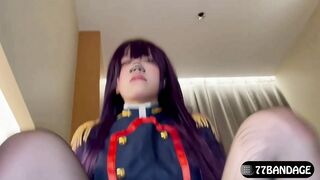 推特【创可贴贴】91大神小二先生胯下第一骚母狗最新VIP作品《黑丝女军曹榨精体验》